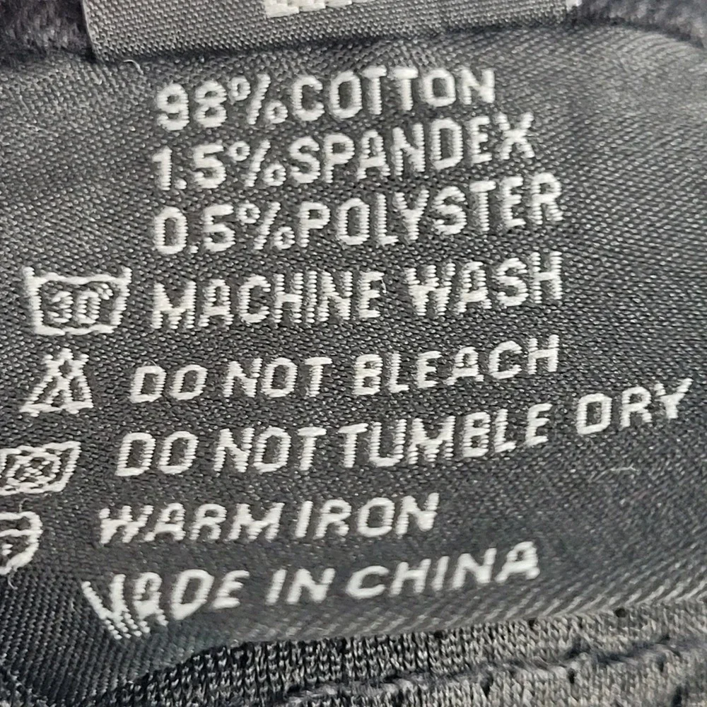 Winx Wheels Biker Cargo Pants Mens XL Black Moto Denim Ribbed Slim Streetwear